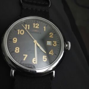 Shinola The Runwell 47mm Watch with Gold Accents And 24mm Band